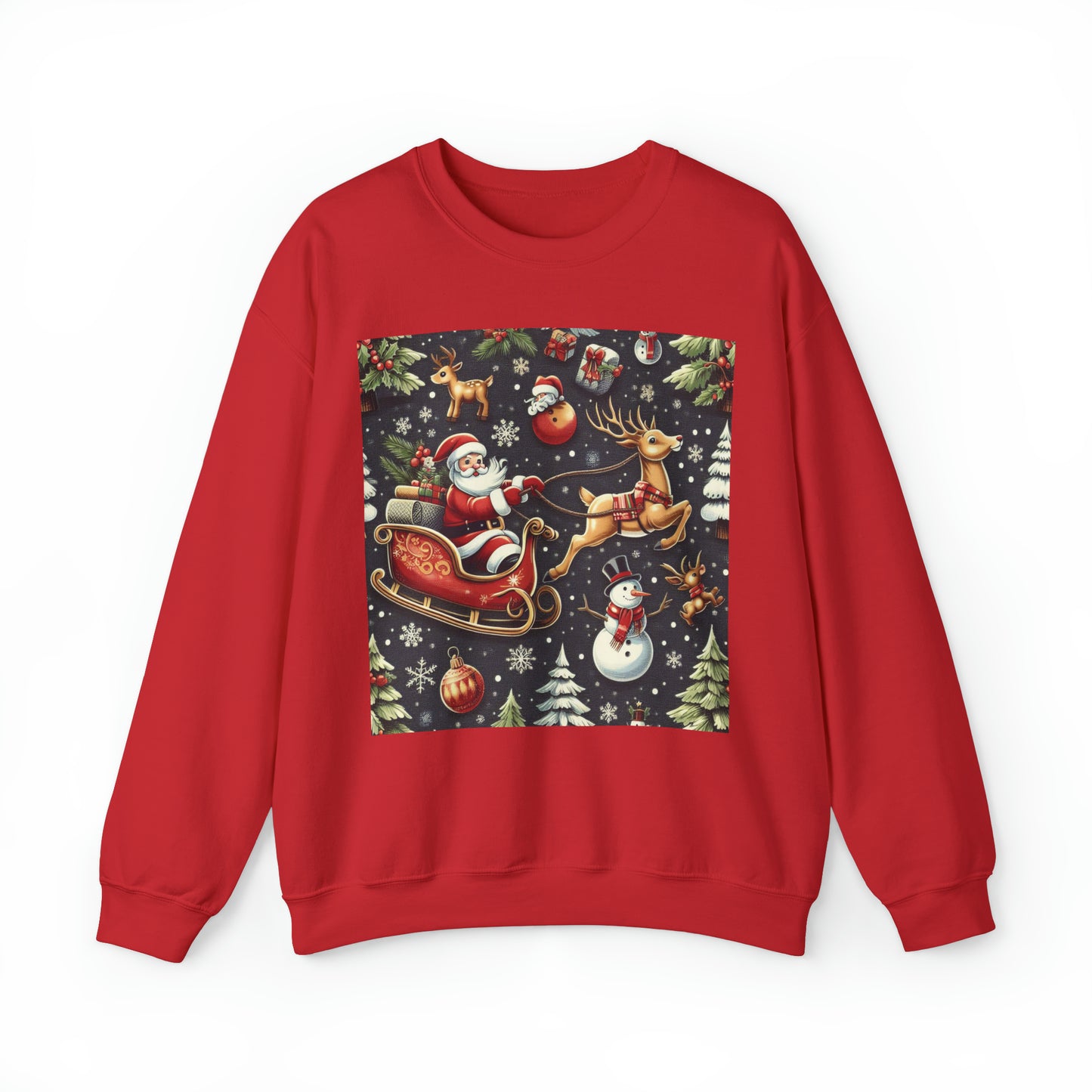 Festive Cozy Christmas Sweatshirt. Unisex Heavy Blend™ Crewneck Sweatshirt