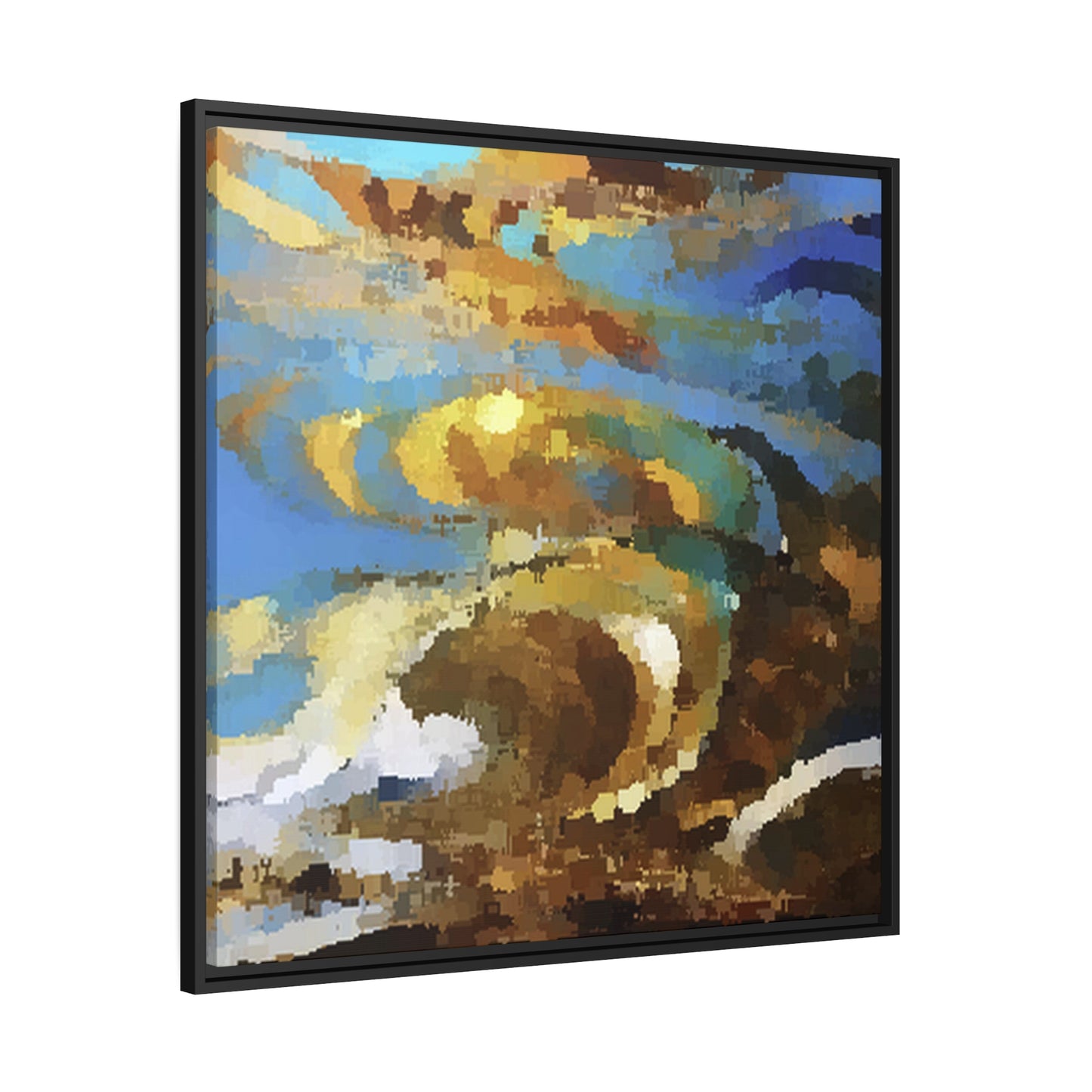 Art of Apparel - Swirl - Matte Canvas, Black Frame